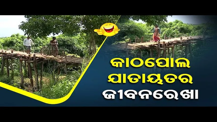 News Fuse | Sans bridge, makeshift bridge only hope to cross stream in Cuttack