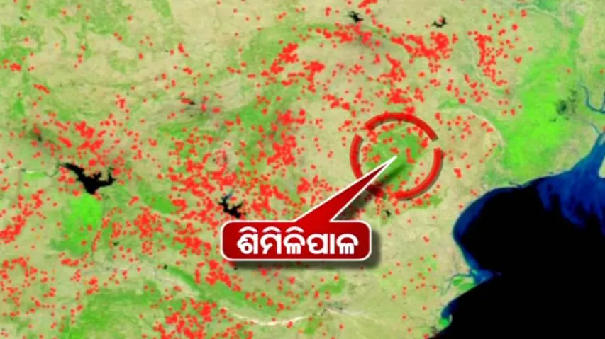 ଆସିଲା ଶିମିଳିପାଳ ଅଭୟାରଣ୍ୟର ସାଟେଲାଇଟ୍ ଚିତ୍ର