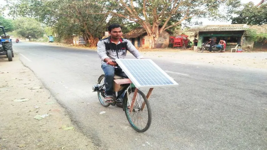 ସୂର୍ଯ୍ୟ କିରଣରେ ଚାଲୁଛି ସାଇକେଲ୍