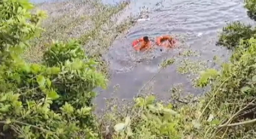 Container truck plunges into Harabhangi Dam
