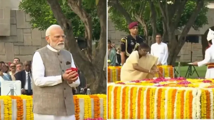 President Murmu, PM Modi and others pay homage to Gandhi, Shastri on birth anniversary