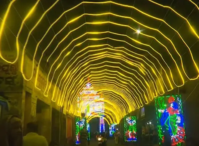 Kendrapara city comes alive as famous Gajalakshmi Puja begins at Tulsi Kshetra