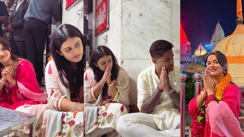 Avneet Kaur’s surprise encounter with Suryakumar Yadav at Mahakal Temple sparks internet frenzy