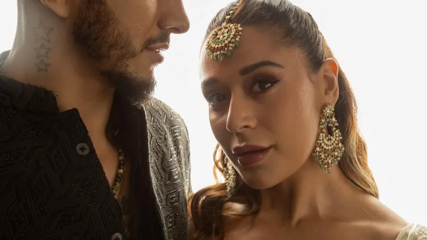 Krishna Shroff steals show in ethereal ivory lehenga alongside partner Abdul Azim Badakhshi