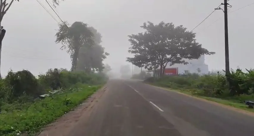 Koraput wakes up to foggy mornings as winter chill sets in