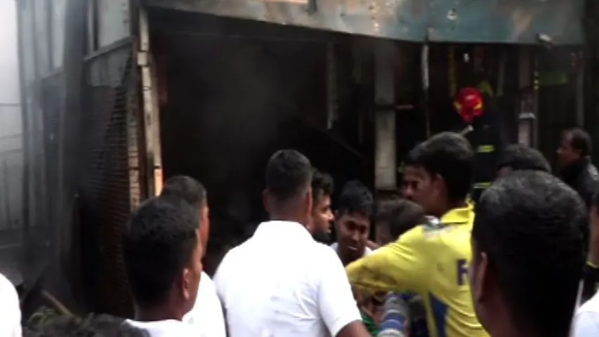 Fire incident at Unit-1 Market in Odisha's Bhubaneswar