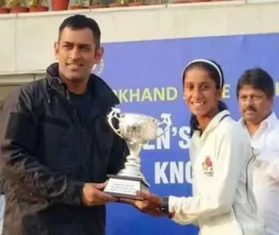 MS Dhoni and Jemimah