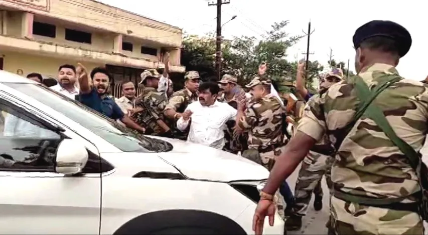 Tension in Nuapada as police raid house of BJD star campaigner Pritiranjan Gharai