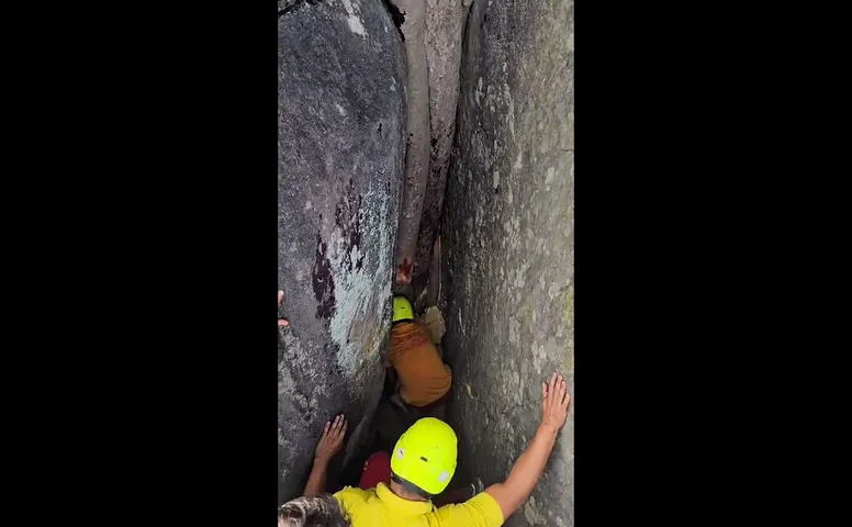 Odisha woman gets trapped in narrow cave during Kartika Purnima, rescued