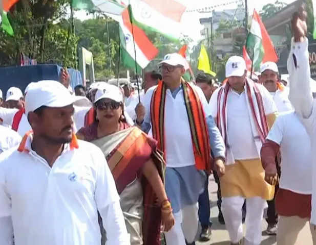 Kendrapara MP Baijayant Panda leads ‘Ekta Padyatra’ to mark Sardar Patel’s birth anniversary
