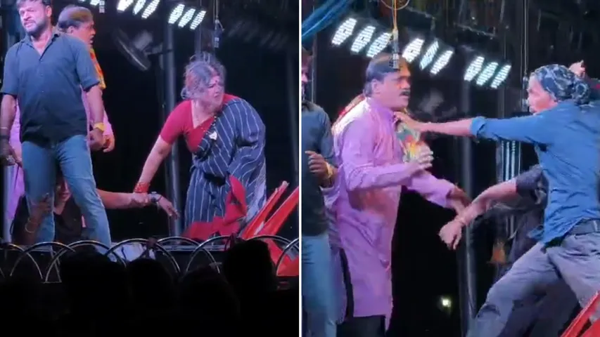 Chaos at Bhadrak Jatra: Chairs thrown at actress, actor assaulted on stage