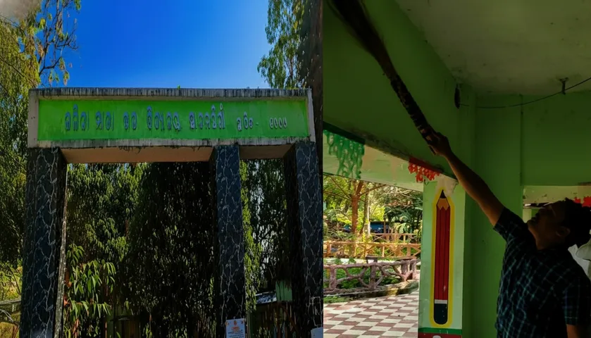 Nabarangpur DEO sweeps high school premises during surprise inspection