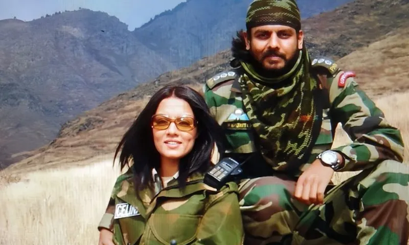 Celina Jaitly and her brother Rtd Major Vikrant Jaitley