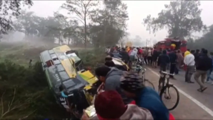 Three critical, over 30 injured as bus plunges off bridge in Odisha's Sundargarh