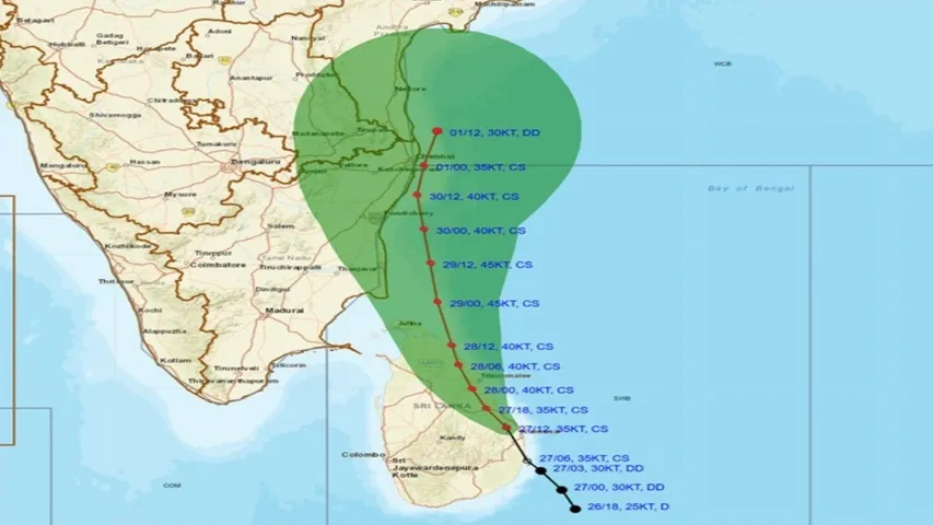 Cyclone Ditwah heads toward Tamil Nadu, Puducherry, red alert issued