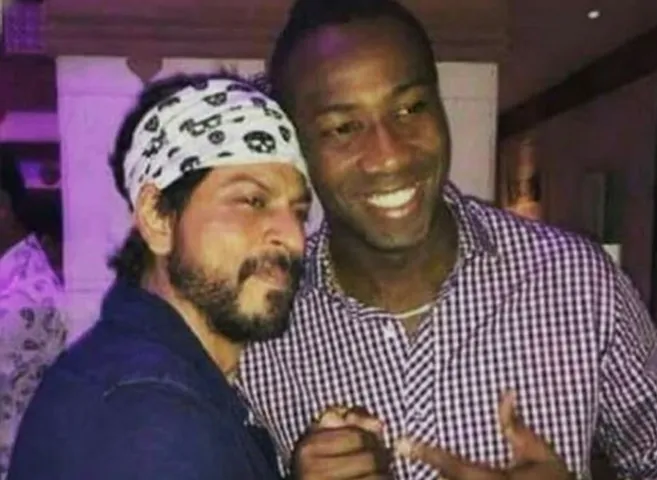 SRK with Andre Russell