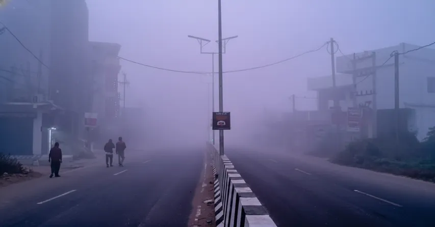Cold and foggy weather in Kandhamal