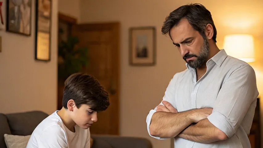Shocking! Father kneels before son inside police station after abuse complaint, viral image shocks netizens