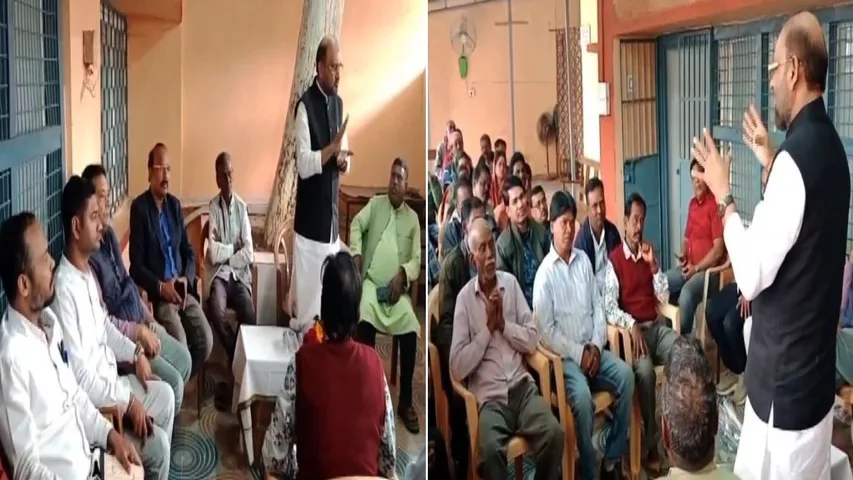 Expelled Congress leader Mohammed Moquim holds meeting at MLA Sofia Firdous' quarters