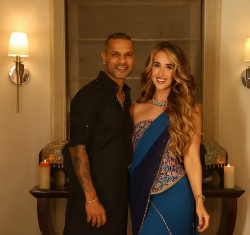 Shikhar Dhawan and Sophie