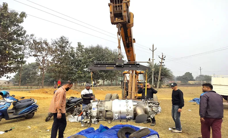 Rourkela aircraft crash Damaged engine sent to Bhubaneswar for technical probe