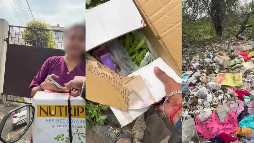 Woman books Rapido Porter Service for garbage disposal! Video goes viral, watch