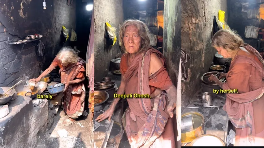 70-year-old Bengali woman struggles alone to keep rice hotel alive with just 5 customers a day; internet rallies after viral clip, watch