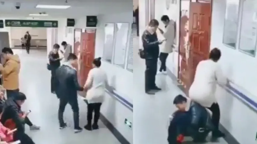 Husband of the year! Man turns ‘Human Chair’ for pregnant wife in crowded hospital, watch