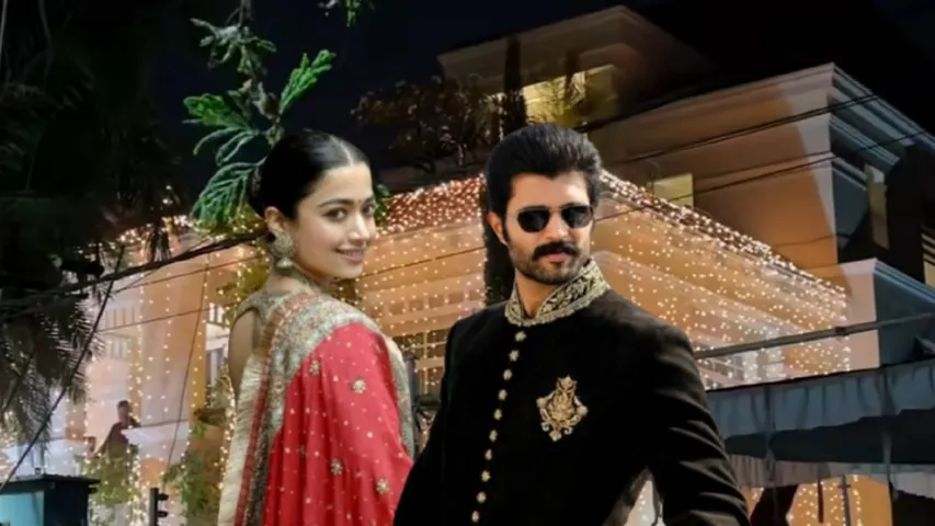 Vijay Deverakonda’s decorated residence sparks wedding rumours with Rashmika Mandanna, watch