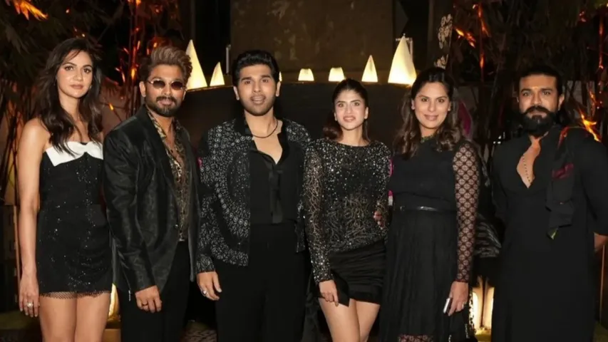 Allu Arjun hosts grand pre-wedding party for Allu Sirish, Ram Charan joins for a fun night out
