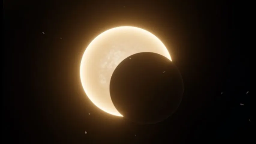 Lunar eclipse on Dola Purnima