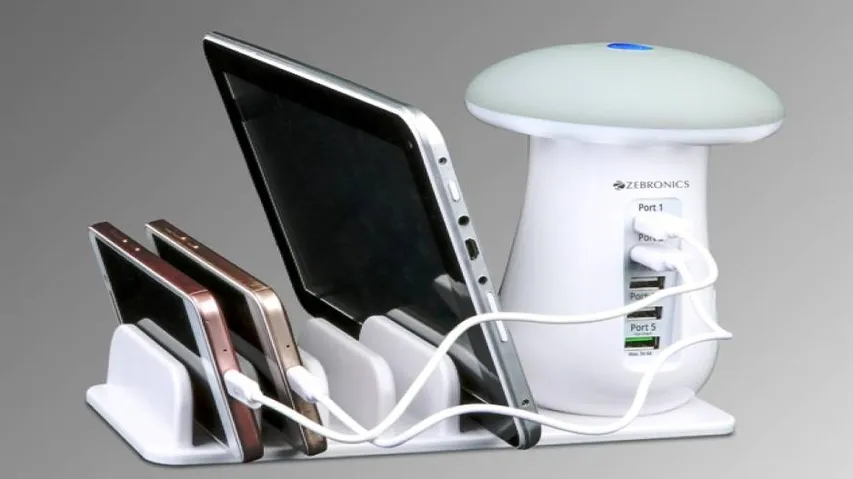 Zebronics launches 5 port docking hub with Mushroom LED Lamp