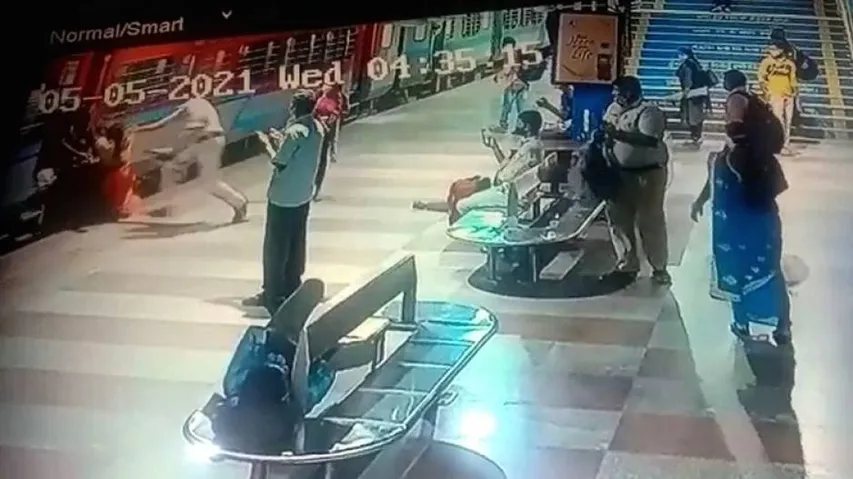 Alert RPF Constable Saves Woman From Falling Under Train In Tirupati