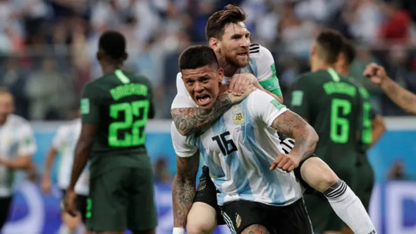 Argentina enter World Cup pre-quarterfinals after 2-1 triumph over Nigeria