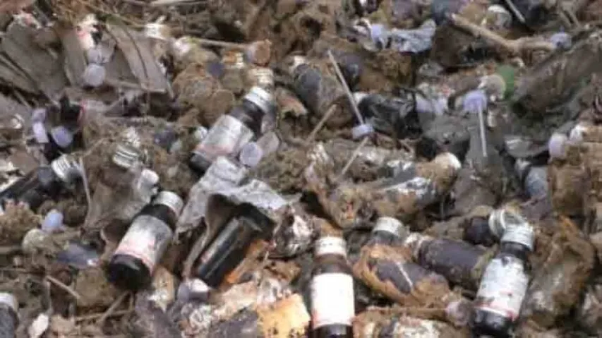 Hundreds of unexpired medicine bottles found dumped