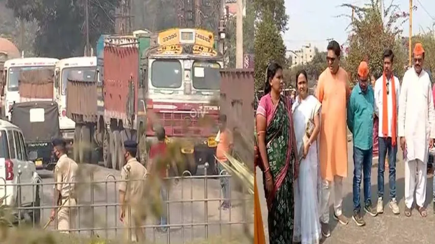 BJP Observes ‘Chakka Jam’ In Western Odisha Protesting Irregularities In Paddy Procurement