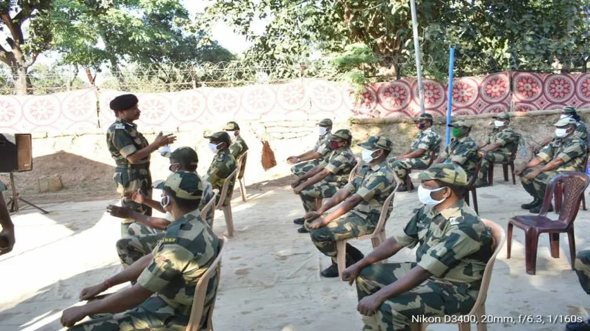 BSF IG Conducts Aerial-Survey In Swabhiman Anchal