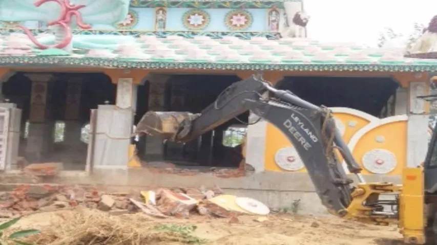 Demolition drive at Bana Baba ashram ends