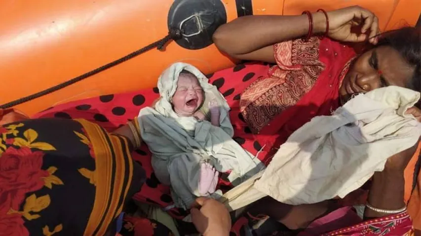 Woman Delivers Baby Girl On NDRF Rescue Boat In Flood-Ravaged Bihar