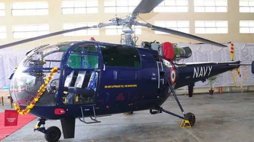 HAL Delivers Chetak Helicopter To Indian Navy