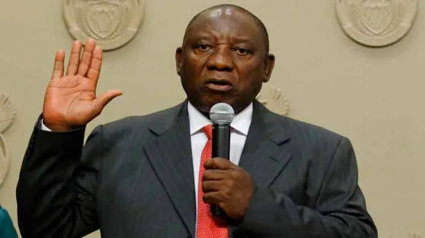 S. African President Ramaphosa takes oath of office