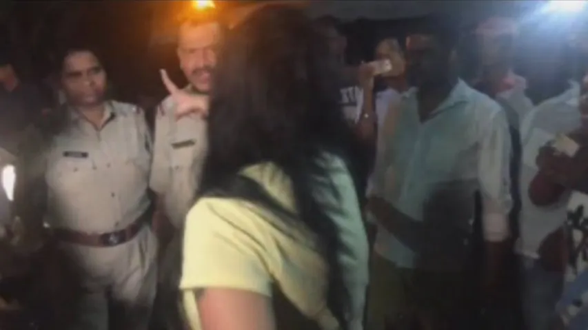 Drunken woman tourist suspected to be Uzbekistan citizen