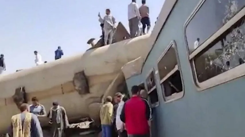 32 Killed As 2 Trains Collide In Southern Egypt
