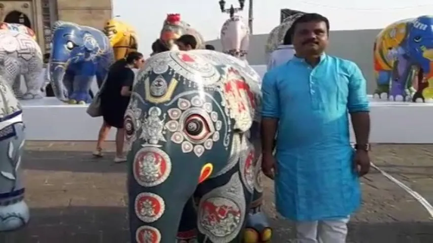 Odisha's Pattachitra wins hearts at Elephant Parade India