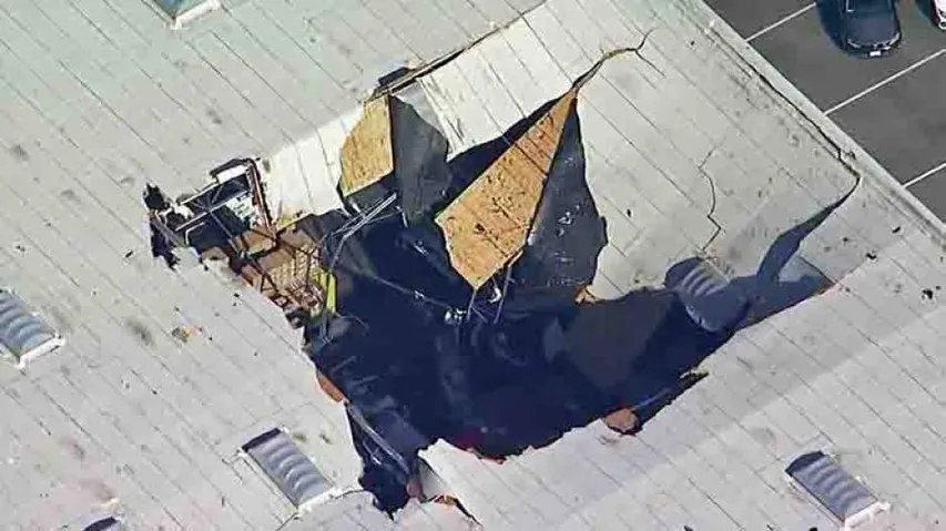 F-16 jet crashes into building in California