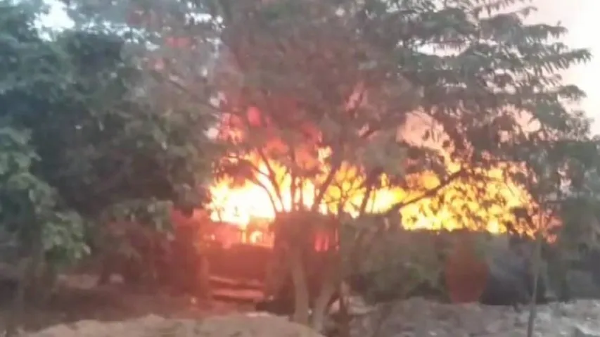 Odisha: Scrap Godown Gutted In Bhubaneswar