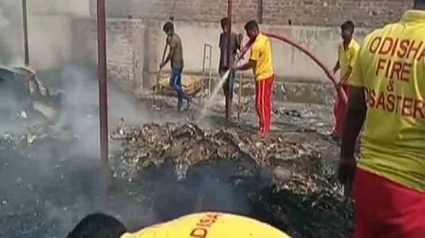 Fire breaks out at paper plate factory in Rayagada