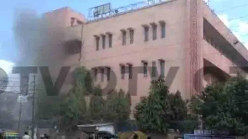 Fire Breaks Out At Telephone Bhawan In Cuttack