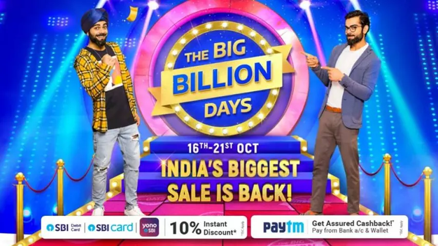 Flipkart, Paytm Offer Instant Caskback During 'Big Billion Days'