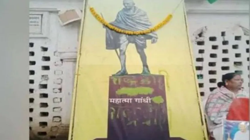 Mahatma's Ashes Stolen, Photo Defaced In MP's Rewa